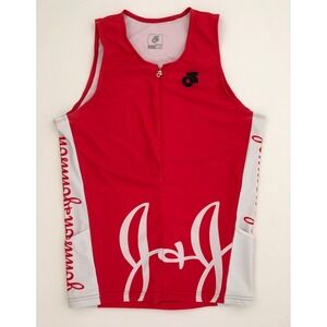 Champion System Women's Tri Top Size L Johnson & Johnson Red & White
